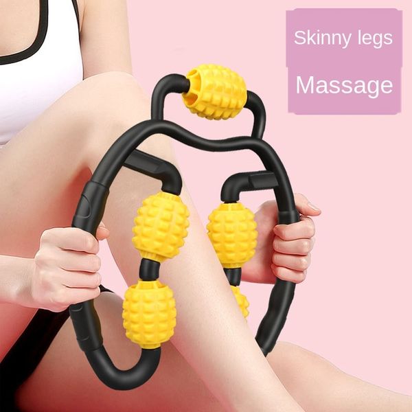 

velpx five-wheel massager massagermassage massagermassager yoga ring clamp leg beauty leg slimming muscle relaxation rolling massage artifac