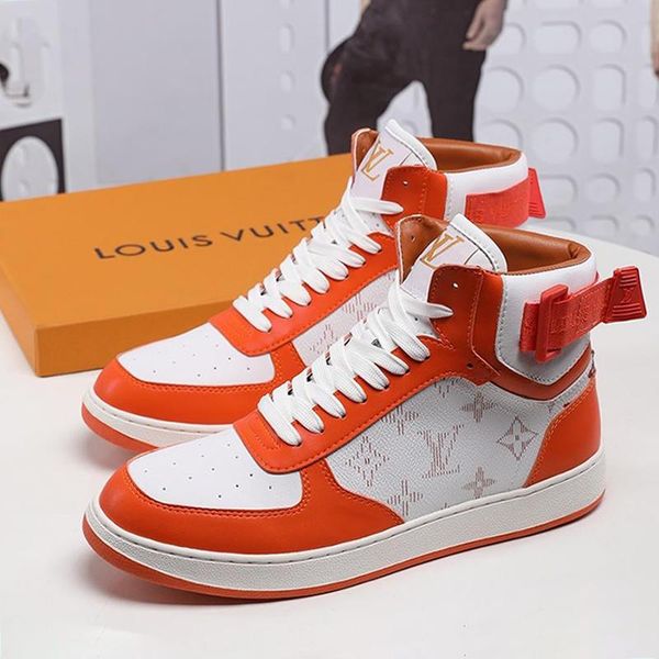 

luxury casual mens shoes sports sneakers fashion rivoli sneaker boot comfortable breathable footwear trainers zapatos de hombre sale, Black