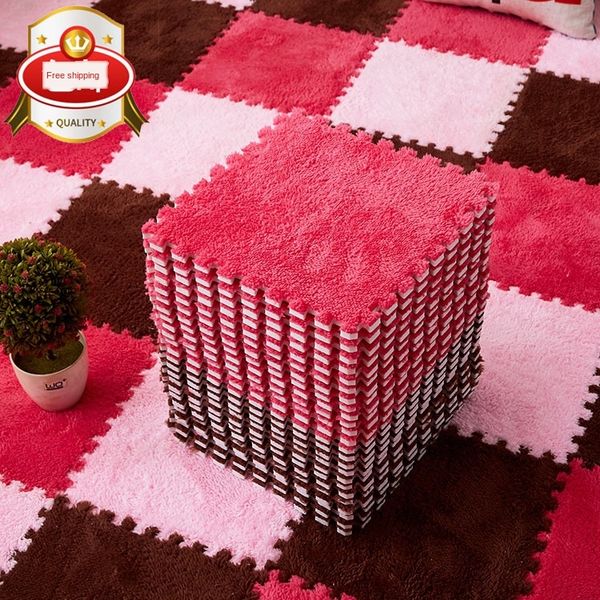 

splicing floor jigsaw carpet children suede carpet bedroom eva foam mat household thickened square puzzle crawling floor mat