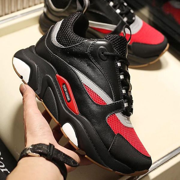 

new arrival men 's shoes zapatos de hombre b22 canvas and calfskin sneaker autumn and winter men sports shoes plus size comfortable sh, Black