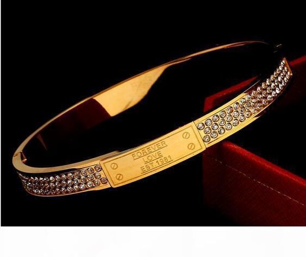 

крос - любовь набор шнек леттеринг любителей моды действительно розового золота обшивки титана стальной браслет оптом, Black