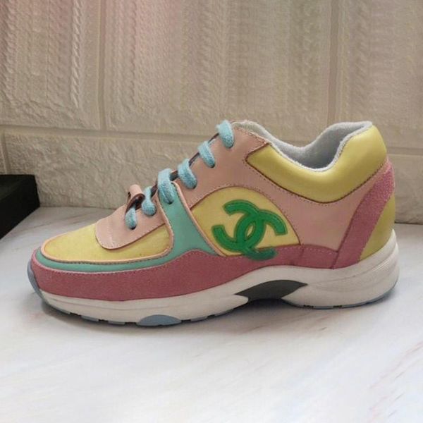 

2021 высокого качества женская обувь люкс удобная обувь осень и зима моды footwears lace -до low top спорт женская обувь zapatos de mu, Black