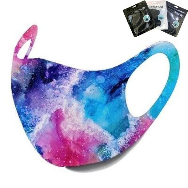 10 Стилей в наличии Starry Sky Маска Galaxy Camouflage Pattern Face Mask Рот маске Ушной петли моющегося лицо Обложка Маска Розничной сумка Boom2016