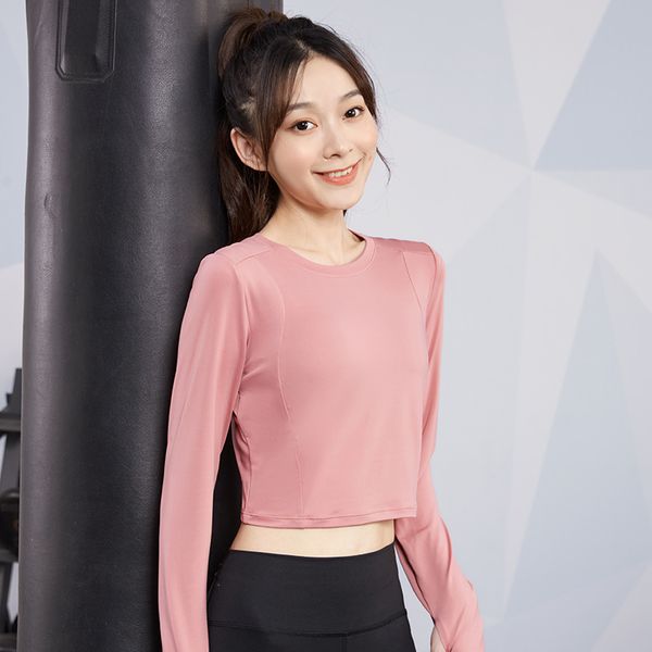 

длинные рукава crop tops willarde woemen спортивные тренировки тройники exposed пупок йога рубашки с thumb hole, White;red