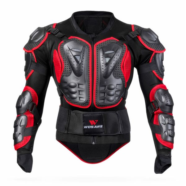 

motorcycle armor wosawe jacket body protection racing moto cross back support arm protector