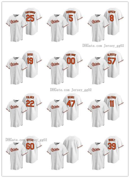 

baltimore orioles men women youth 19 chris davis 8 cal ripken jr. 2020 home alternate baseball jersey, Black