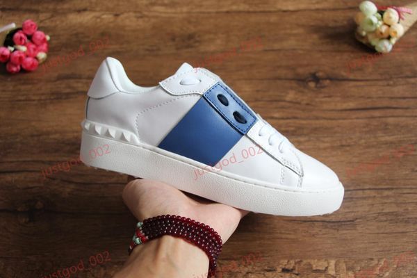 

wholesale casual shoes fashion men women lusso designer sneakers open shoes designer shoes with ruban 12 colors 36-45, Black;red