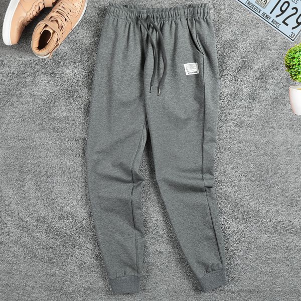 

sportswear cotton cross-border foreign trade sports pants mens trousers spring and autumn leggings loose casual closing sweatpants large siz, Black