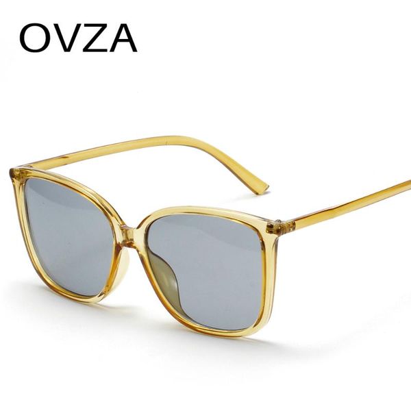 

ovza cat eye sunglasses for women brand designer retro big sun glasses uv400 s1040, White;black