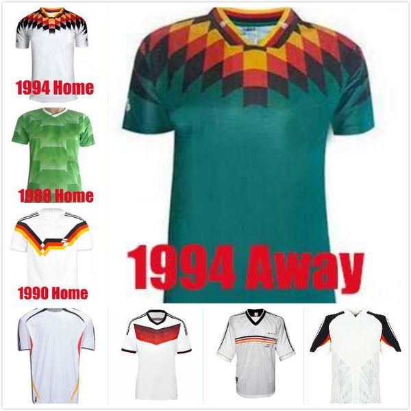 

88 90 96 94 14 04 92 germany retro soccer jersey klinsmann matthaus mueller muller effenberg ozier kahn deutschland ballack football klose, Black;yellow