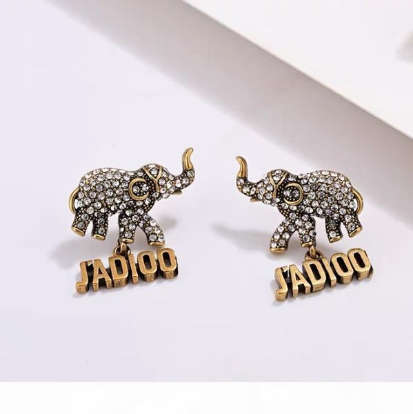 

e super personality retro accessories high -grade diamond designer earrings luxury designer jewelry women earrings, Golden
