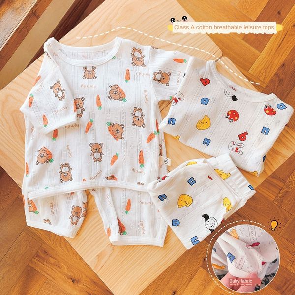 

children's thin home clothes set 2020 girl cute cartoon baby air conditioning clothing et024 air conditioning pajamas pajamas pajamas