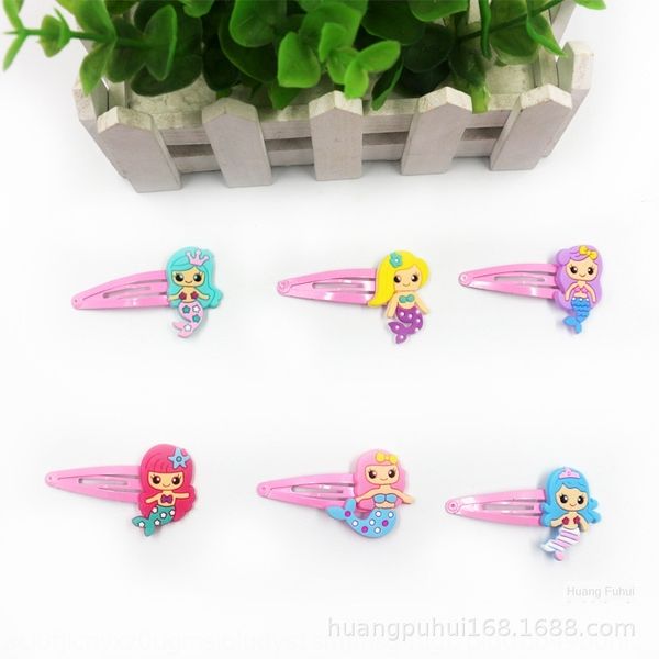 

azpfh нового bb клип детской защита окружающей среды русалка контактного пвх мелкотоварные новый bb клип детских аксессуары для волос волос, Slivery;white