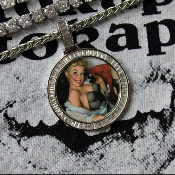 

custom necklace p made unique hip stainless steel silver plated rhinestone rope chain