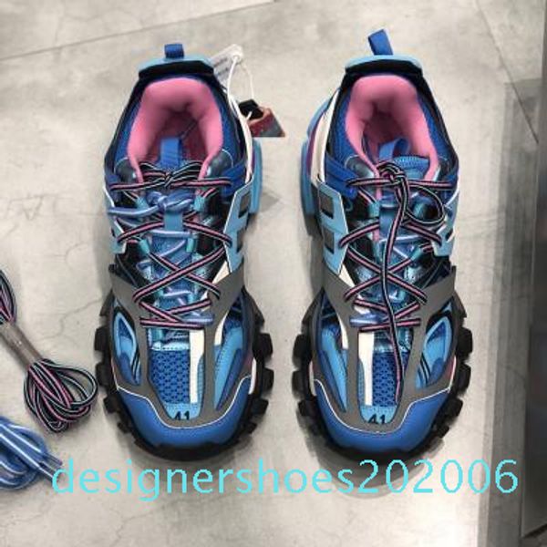 

new fashion triple s track trainers men shoes designer clunky sneakers black orange ladies walking paris dirty d06