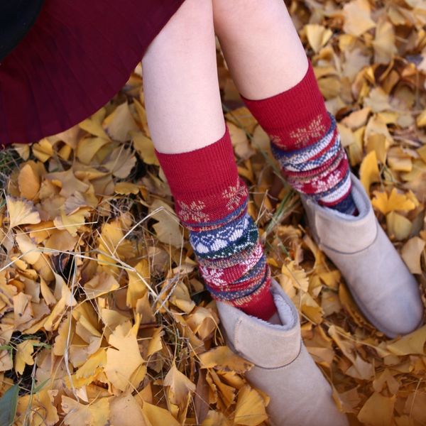 

season girl overknee leggings woolen tight pants high socks socks newnational style high barrel stockings, Pink;yellow