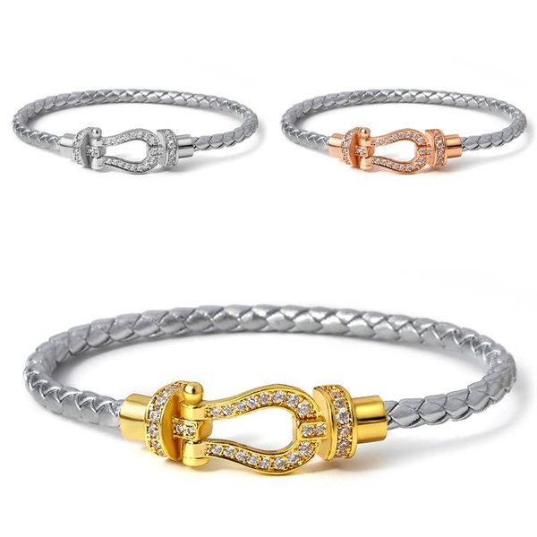 

hangke1989 bracelets bijoux femme homme lovers brand jewelry bracelet for women men genuine leather and crystal bangle wristband