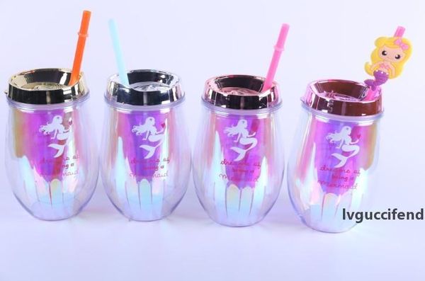 

hundreds of round plastic double-layer sequined egg cups and straw cups, support custom logo