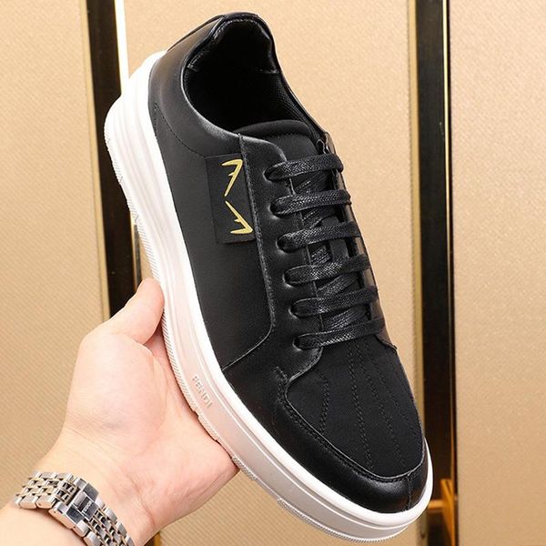 

fast delivery mens shoes outdoor walking breathable shoes chunky sneakers lace -up plus size casual men shoes scarpe da uomo, Black