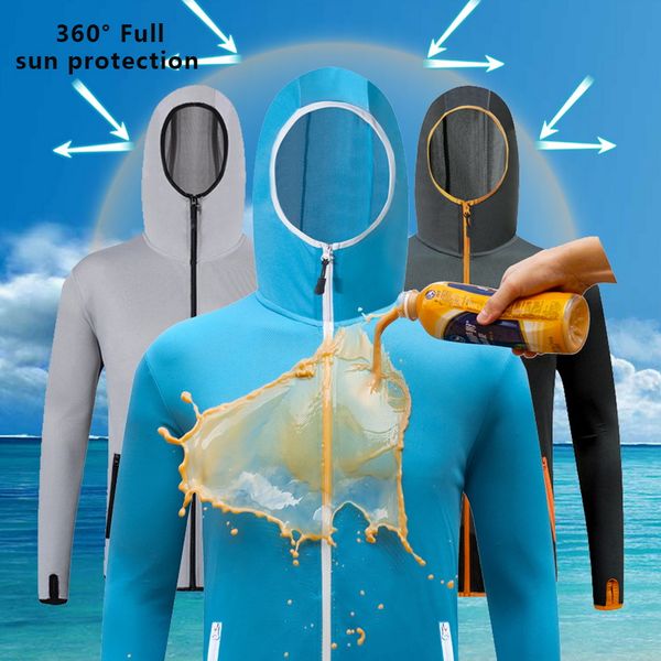 

shirt breathable fishing clothing men waterproof fishing shirts long sleeve jacket quick drying clothes, Black;red