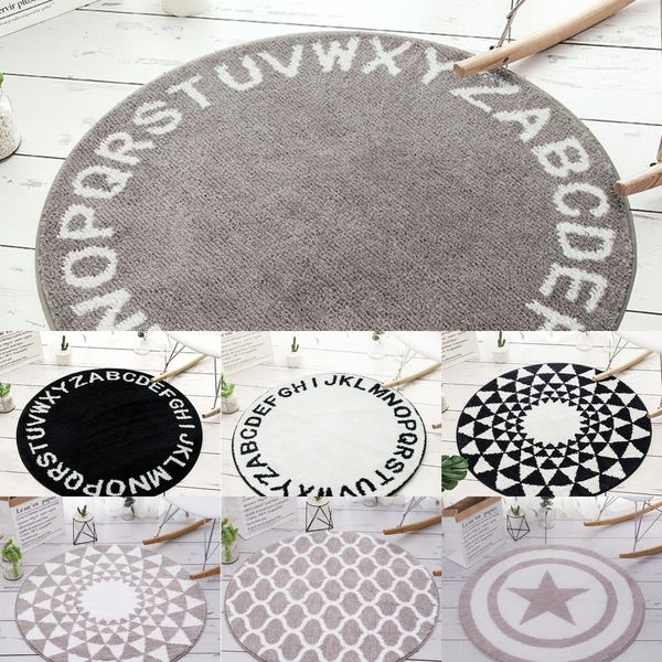 

u6f5g ins nordic коврик спальни полу гостиной чайный столик вращающийся стул двери коврик круглый домохозяйство висит корзина компьютера ком