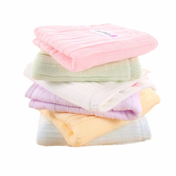 

direct online red face face square new baby gauze small square towel live small towel 5 packs, Blue;white