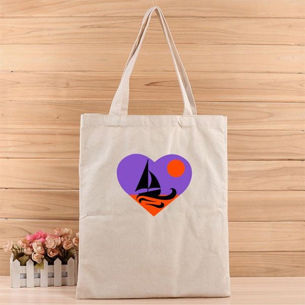

креатив любовь sea стиль мода девушка и женской случайный canvas tote bag костюм для покупок, подарков, свадьбы, дня рождения или что-нибудь