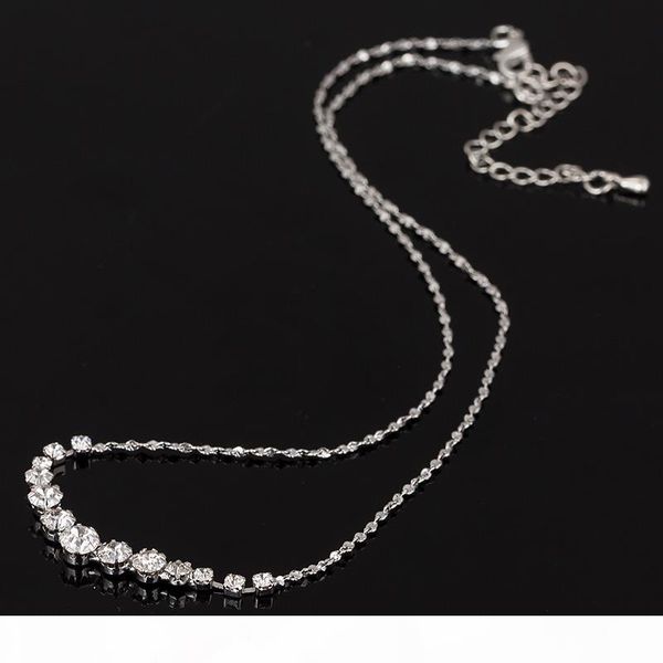 

o fashion austria crystal earrings necklaces bridal jewelry sets christmas gift dress wedding accessories jewellery the bride jewelry, Silver
