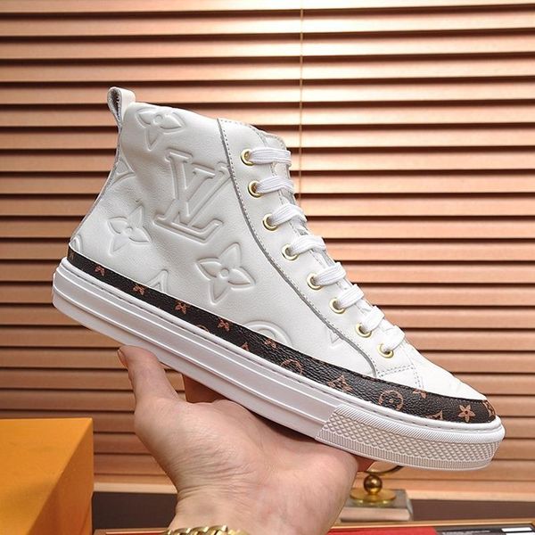 

stellar sneaker boot mens shoes fashion classic skateboarding casual shoes luxury lace -up sports men boots with origin box, Black