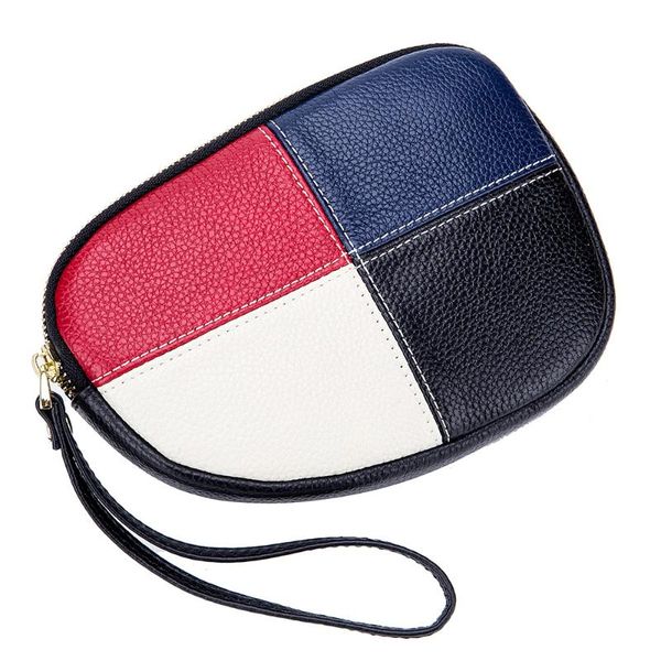 

new colored lady soft leather clutch bags genuine leather day clutches purse fashion zipper mobile phone pouch women wallet #15