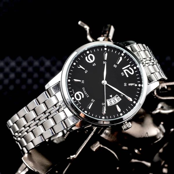 

2020 new three needle series luxury mens watches quartz watch designer watches longin brand fashion accessories steel strap, Slivery;brown