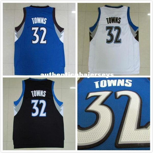 

#32 towns jersey, draft 15 blue white black basketball jersey s-xxl college, Gray