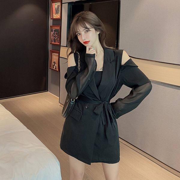 

txpzs xiaoyangjia trendy women's clothing 2020 summer new mid-length clothing + wide-leg wide leg pants rashguard sunscreen clothes sun, Gray