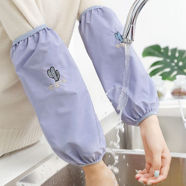 

gs1hs autumn and winter waterproof women's autumn and winter waterproof sleeve children's style sleeves office kitchen work anti-f, Black