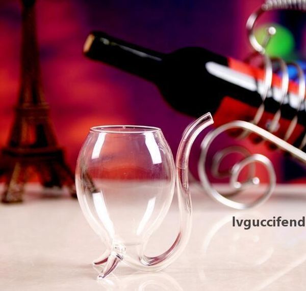 

new 300ml white wine cup with tube straw gift unique creative drinkware