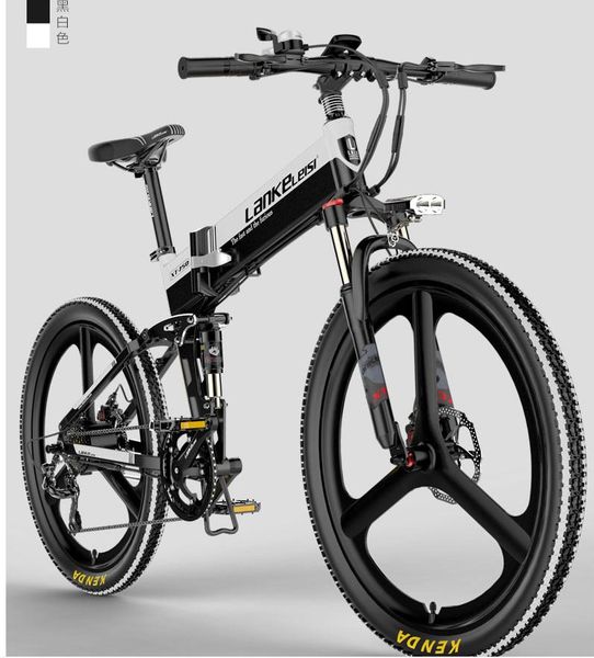 

2020 blue cress electric bicycle 48v26 inch aluminum frame lithium battery electric folding mountain bike power bike