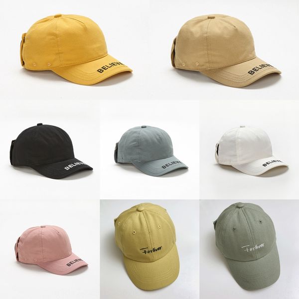 

children's flyer peaked baby girl boy sunglasses pointed sun glasses baseball cap spring and autumn summer baseball cap sun hat, Yellow