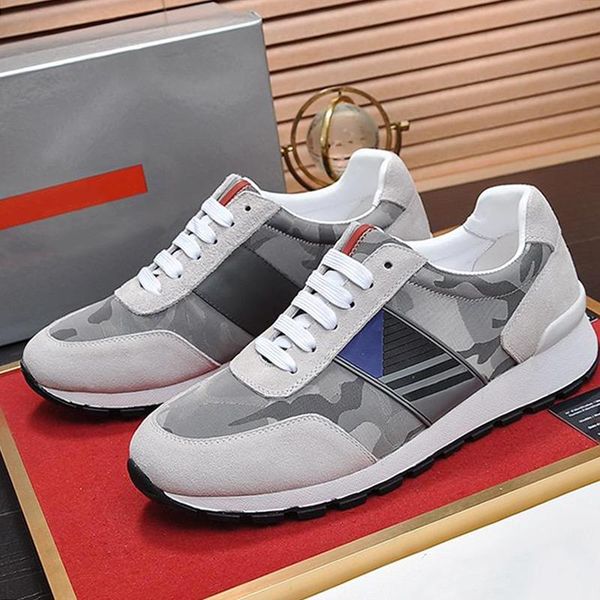 

technical fabric sneakers men 's shoes with origin box footwears lightweight lace -up sports men shoes scarpe sportive da, Black