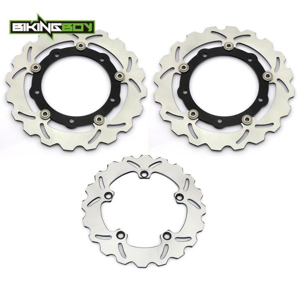 

bikingboy front rear brake discs rotors disks mt-07 abs 14 15 mt07 / sp tracer 700 gt xsr 700 abs 16 17 18 xtz tenere 19 20