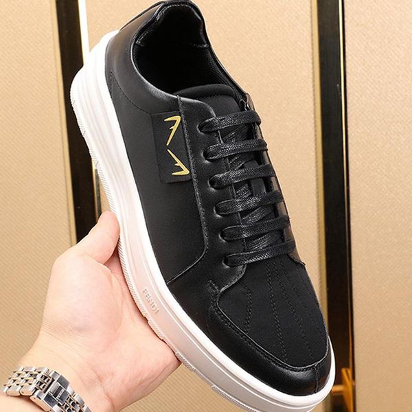 

mens shoes new arrival outdoor walking breathable shoes chunky sneakers lace -up plus size casual men shoes scarpe da uomo, Black