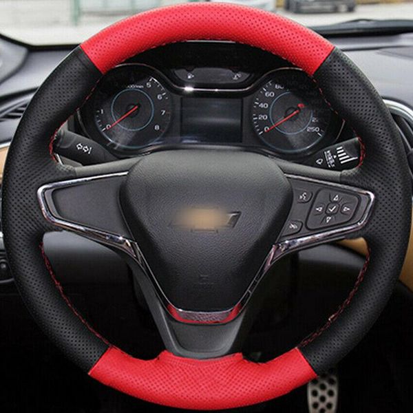 

diy hand-stitched car steering wheel cover for chevrolet malibu xl equinox 2017