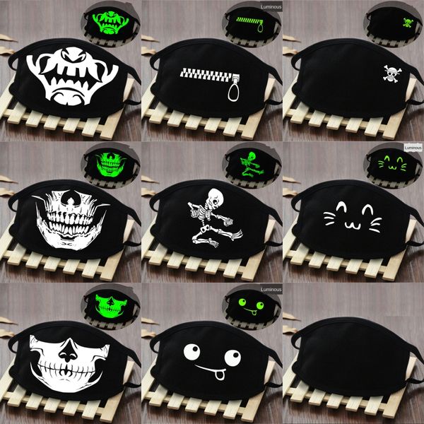 

festival smoke printing masks magic scarves motorcycle bicycle half face mask ghost skull scarf multi use neck ghost half face #214#832#502, Black