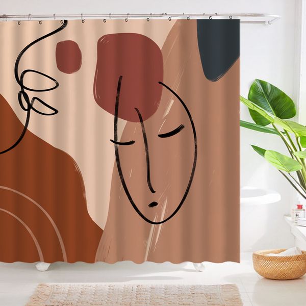 

bathroom sets shower curtain set northern european ins morandi bathroom shower curtain dry and wet separation partition curtain shower water