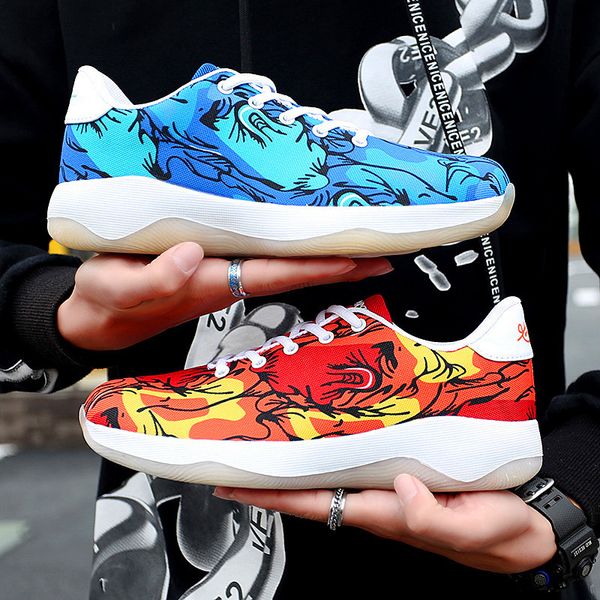 

low cut canvas shoes fashion men's casual shoes breathable wicking sports shoes wear rubber non-slip outdoor hiking travel