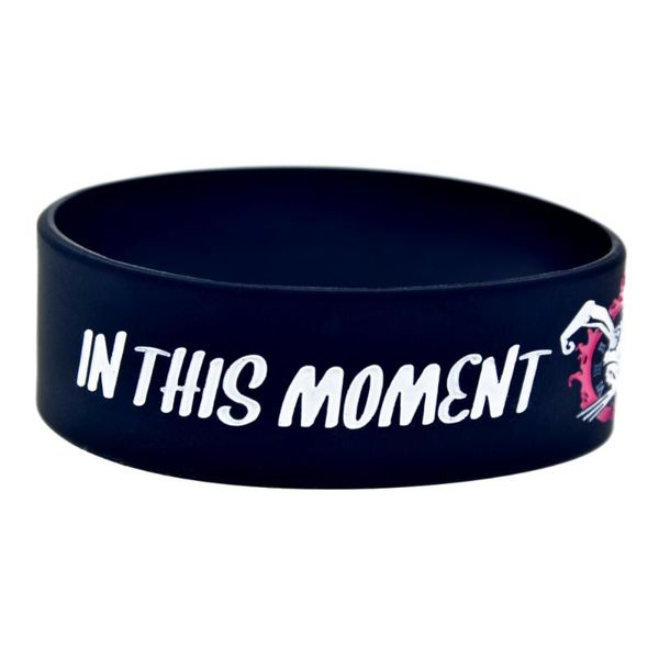 

1pc in this moment silicone bracelet for music concert, Red;blue