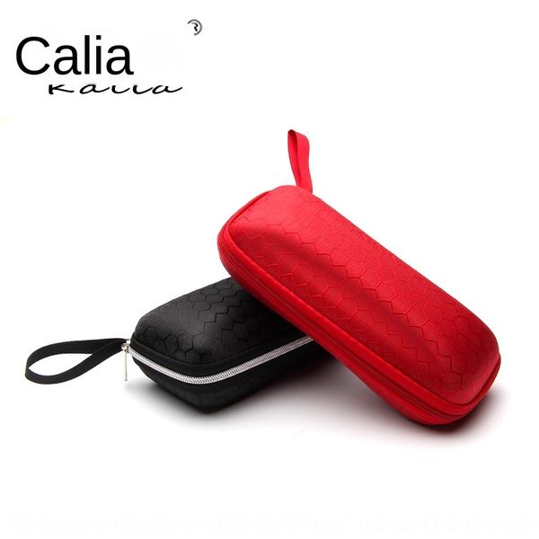 

square case case color portable sun honeycomb glasses zipper box leisure football sun glasses box, Blue