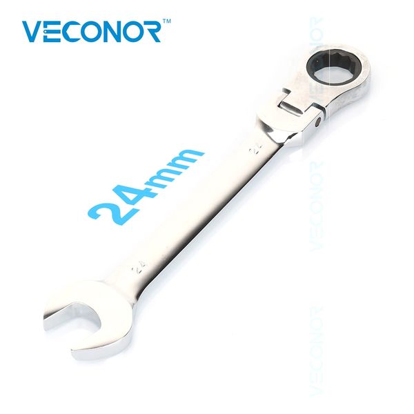 

20 21 22 24mm ratchet wrench spanners crv steel flex head mirror polish multitool hand tool for car truck motorbike