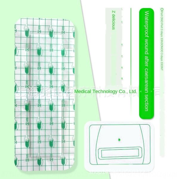 

waterproof wound sterilization large dressing posrative nursing wound paste caesarean section transparent nursing care bath paste