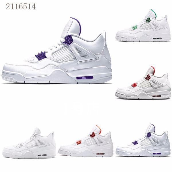 

холодный серый 4 чистых деньги металлических упаковок мужчины баскетбол обувь 4s pine green court фиолетового университет оранжевого красный