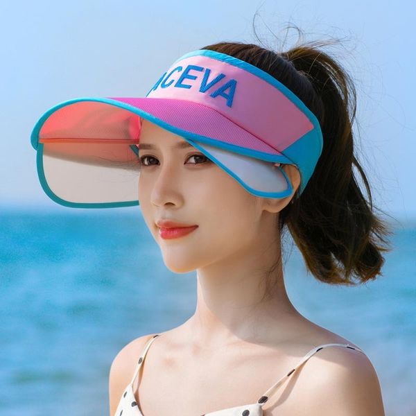 

ly5gi women's korean style fashionable outdoor sports outdoor sports baseball cap protection pull plate cap baseball sun hat empty sun, Blue;gray